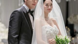 雪の結晶のドレスとクラシックなタキシード…キム・ウビン♥シン・ミナ、映画よりも映画のような結婚式（総合）
