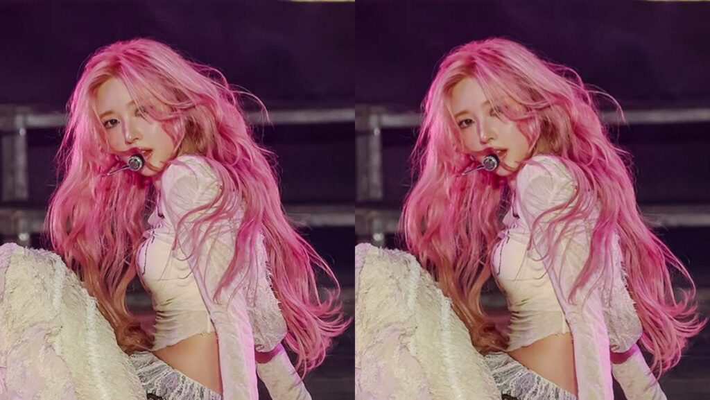 歴代級クレイジービジュアル...現在「直撮り」再生回数爆発した女優のピンクのヘアスタイル
