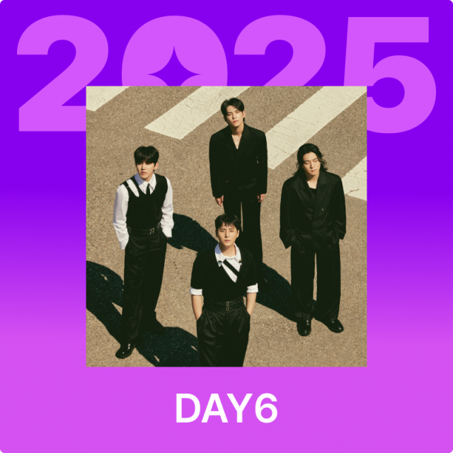 今年一年間、デイシックスの歌、4億9425万回ストリーミングされた