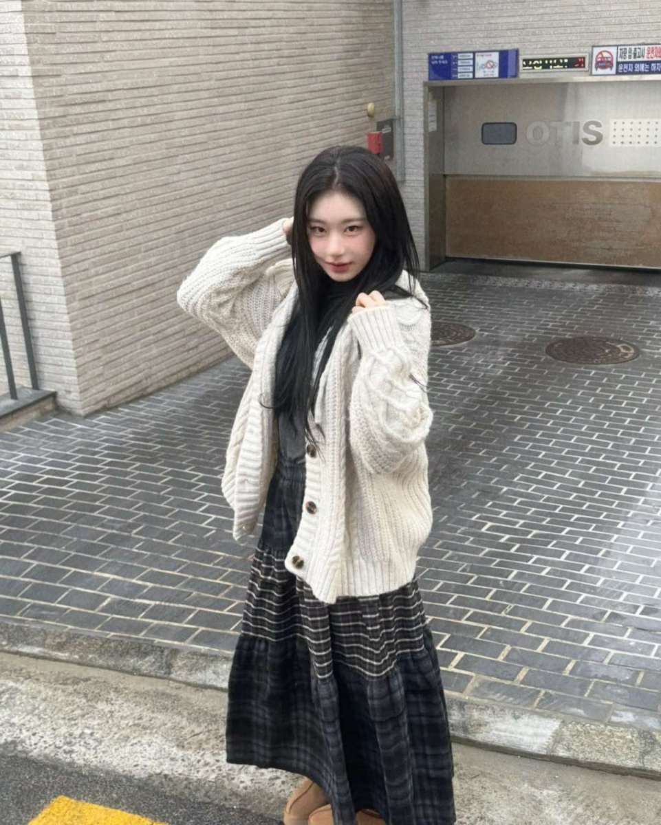 '冬コーデ'が難しすぎるなら...参考になるイ・チェリョンの暖かくてきれいなデイリールック