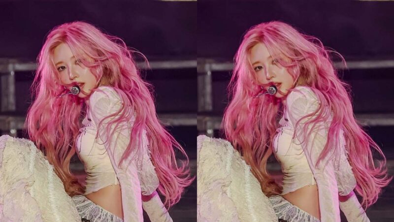 歴代級クレイジービジュアル...現在「直撮り」再生回数爆発した女優のピンクのヘアスタイル