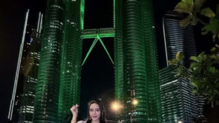 ウンジ姉さん、マレーシアのツインタワーで近況写真を公開