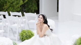 再婚のチェ・ジョンユン、純白の姿