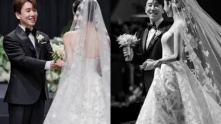 ナム・チャンヒの結婚式現場…「漢江のIU」♥ユン・ヨンギョンと手をつなぎ輝く笑顔