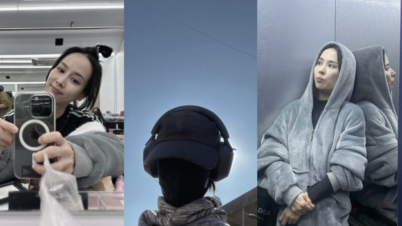 チョ・ヨジョン（45歳）、フードとマスクでも隠しきれない美貌… クールな意外な魅力