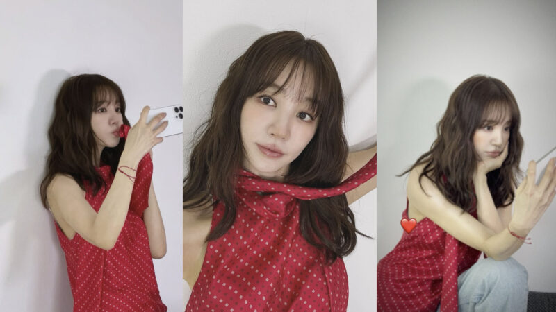 ユン・ウンヘ(41歳)、レッドファッションで視線強奪...間ビジュアルが注目される