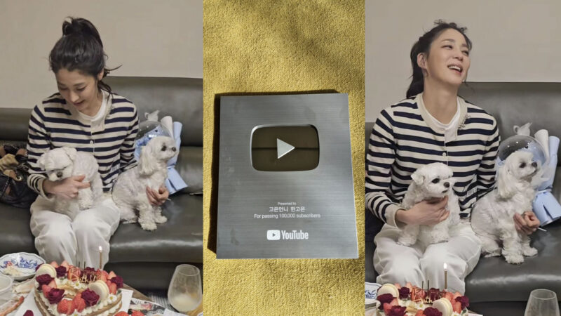 ハン・ゴウン(51歳)、ユーチューブシルバーボタン認証..."最高の誕生日プレゼント"