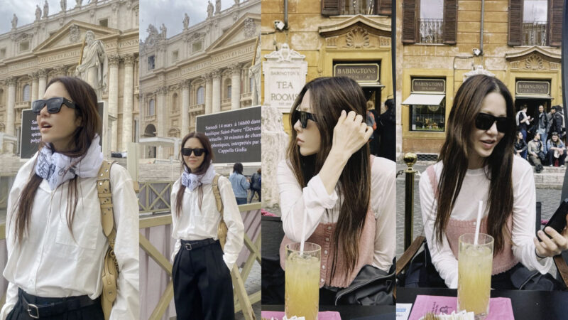 コ・ヒョンジョン（55歳）、ローマの街角もグラビアのように…ナチュラルなファッションでも輝く美貌