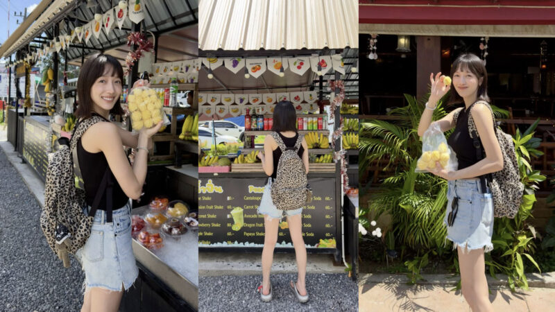 ピョ・イェジン、前髪を下ろした「爽やかな美貌」… レオパード柄のバックパック＋デニムショーツが「注目を集める」