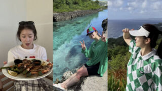 キム・スンヘ、グアムでゴルフを楽しんでいたところ「びっくり」…「膝がすっかり日焼けしてしまった」