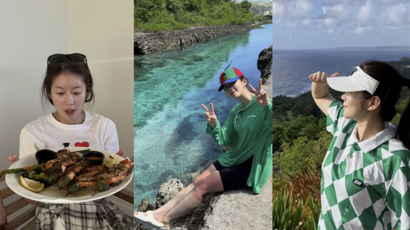 キム・スンヘ、グアムでゴルフを楽しんでいたところ「びっくり」…「膝がすっかり日焼けしてしまった」