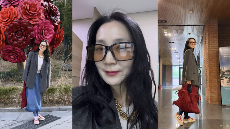 キム・ジュリョン（49歳）、レッドバッグとサングラスで完成させたシックなスタイル…その雰囲気は「圧倒的」