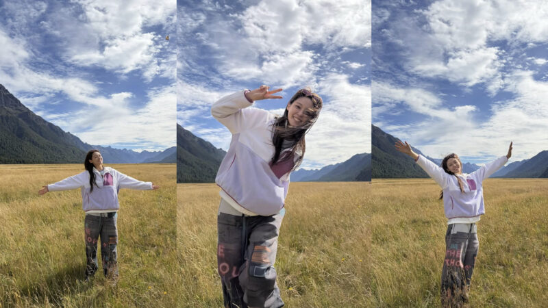 ソルヒョン、ニュージーランドの草原の真ん中で「かかしポーズ」...清涼美爆発