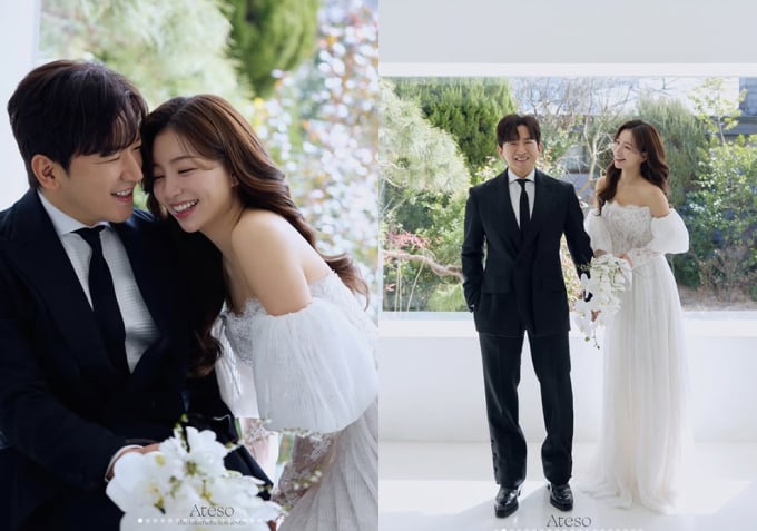 イ・ミヌ♥イ・アミ、眩いばかりのウェディングフォトを公開