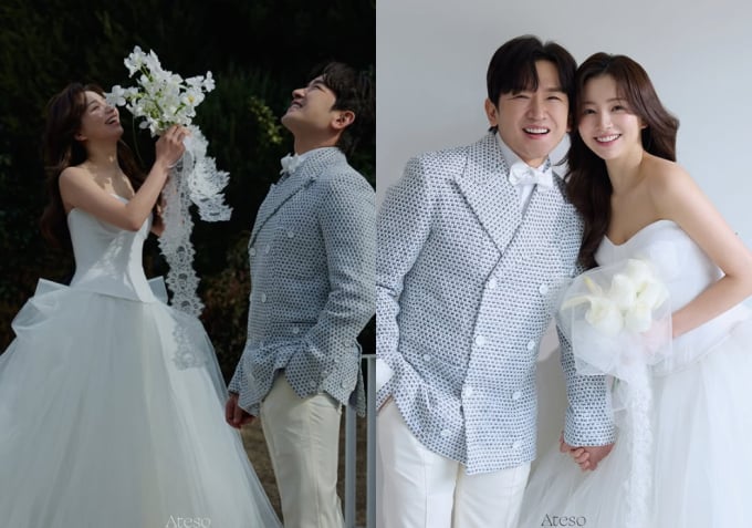イ・ミヌ♥イ・アミ、眩いばかりのウェディングフォトを公開