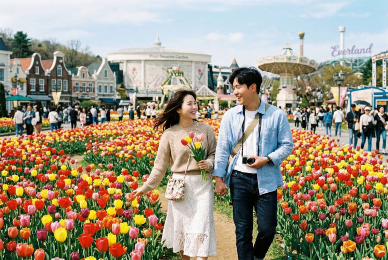 ここは夢と幻想の国、エバーランド！ 「120万本のチューリップ祭り」が開催されます！