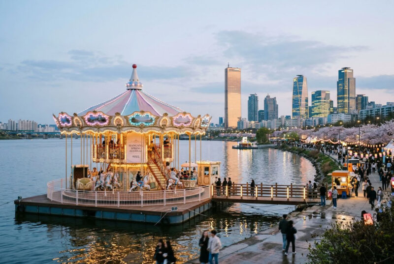 「家族やカップルに最適なソウル市の選択」漢江のメリーゴーランドが「無料」で運営