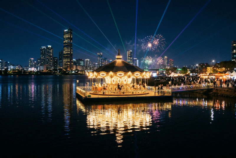 「家族やカップルに最適なソウル市の選択」漢江のメリーゴーランドが「無料」で運営