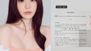 「3億2000万ウォンはいつ受け取れるのか」…ソ・ユリ、財産分与の「離婚合意書」を公開