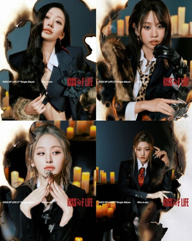 「ブラックスーツ」のKiss of Life、「Who is she」のコンセプトを公開