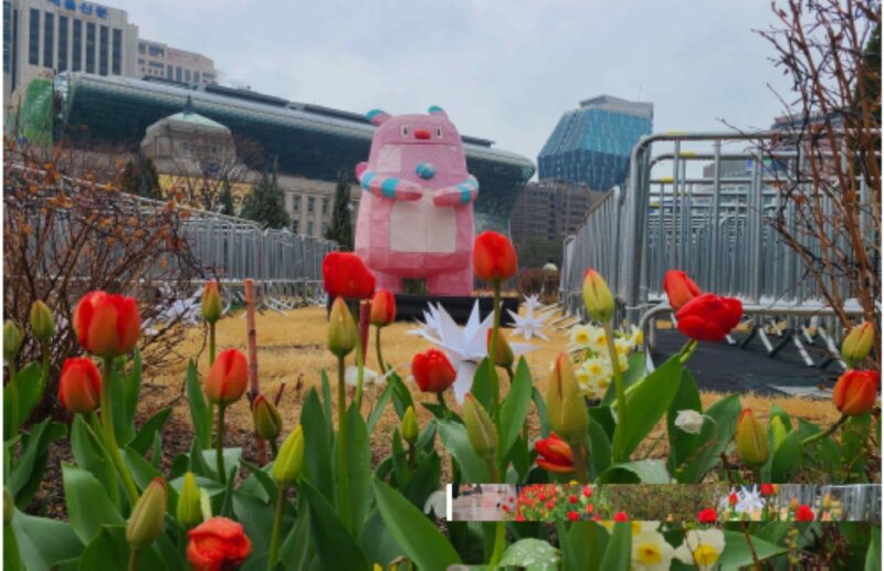 「ソウルにこんな場所ができたの？」昼は3万本の花が咲き誇る花道、夜は赤い照明が輝くソウルの春