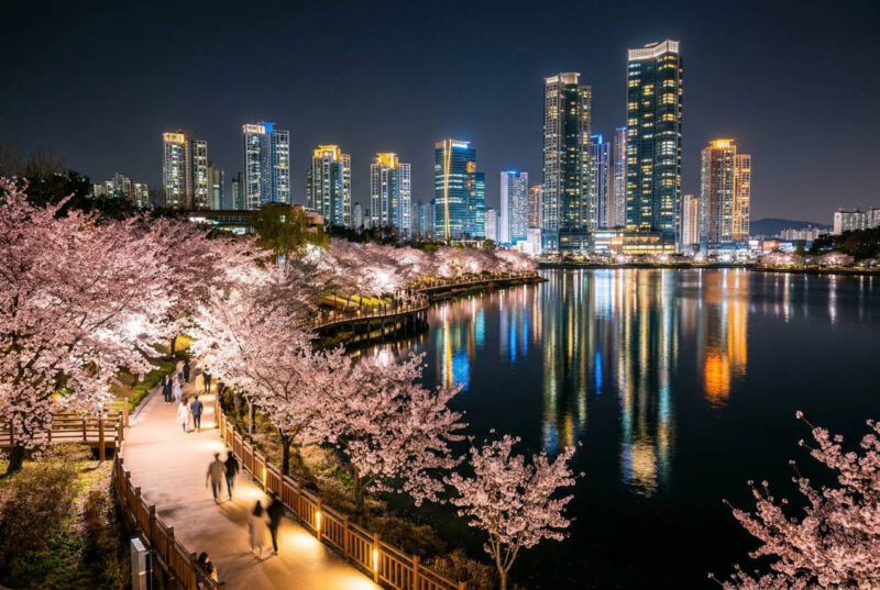 "서울가는 버스 탔는데, 중간에 내렸어요" 최신 MZ 벚꽃 명소 추천