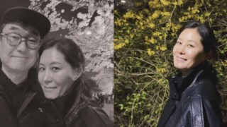 ムン・ソリ（51）、夫チャン・ジュンファン監督と夜桜デート…「ロマンチックな夜の散歩」