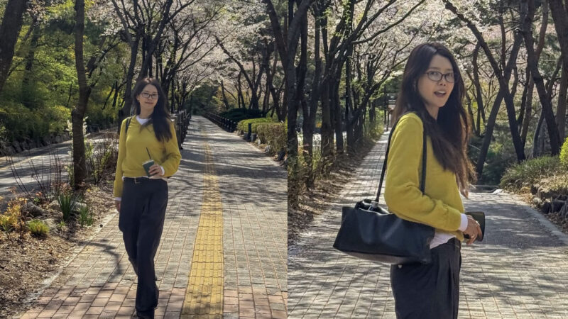 チェ・ジョンアン(48)、両親と桜デート「パパママと春のお出かけ」