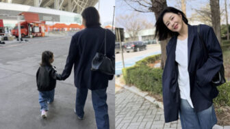 パク・ハナ（40）、甥っ子とペアルック？仲睦まじい後ろ姿が話題に