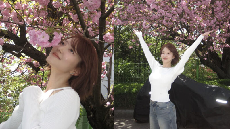 イ・セヨン、桜の下で輝く笑顔…春の近況ショットを公開