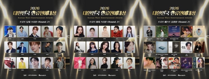 「2026大韓民国韓流芸能大賞」1次投票終了!PLAVE、ファン・ヨンウンら決勝進出者発表