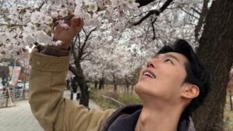 원도현, 벚꽃 아래 남친짤 완성…“봄 감성 제대로” 눈길