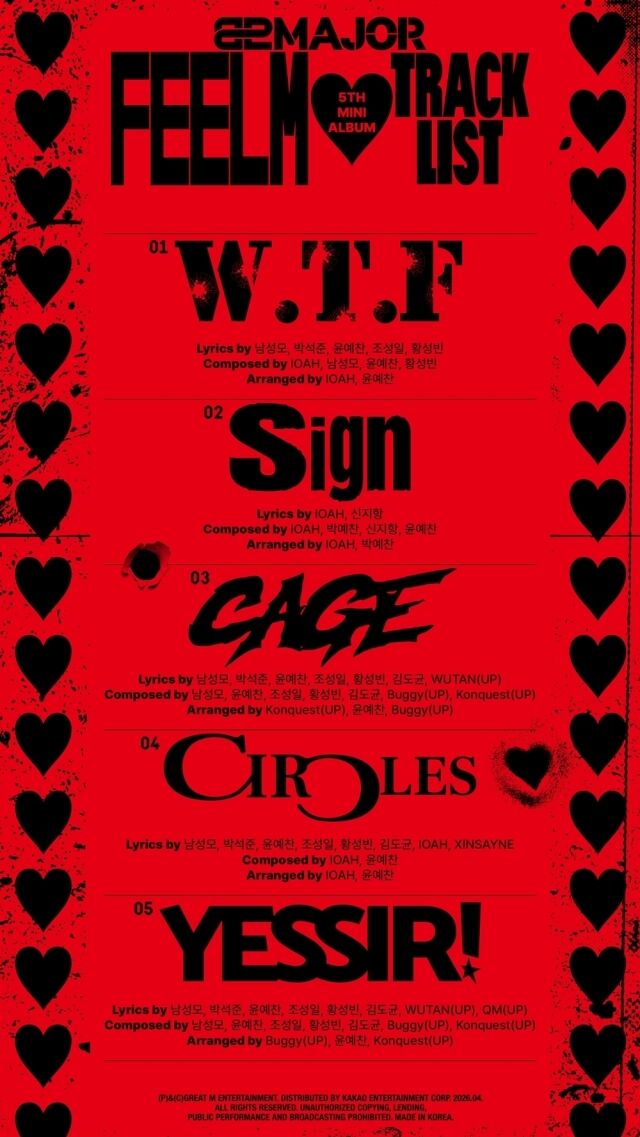 82MAJOR、史上最高級の聴覚の饗宴を予告…「メンバー全員参加」の5thミニアルバムのトラックリスト