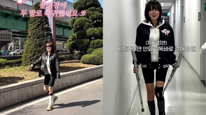 ウンジョン、手術から2ヶ月で…再び歩行へ