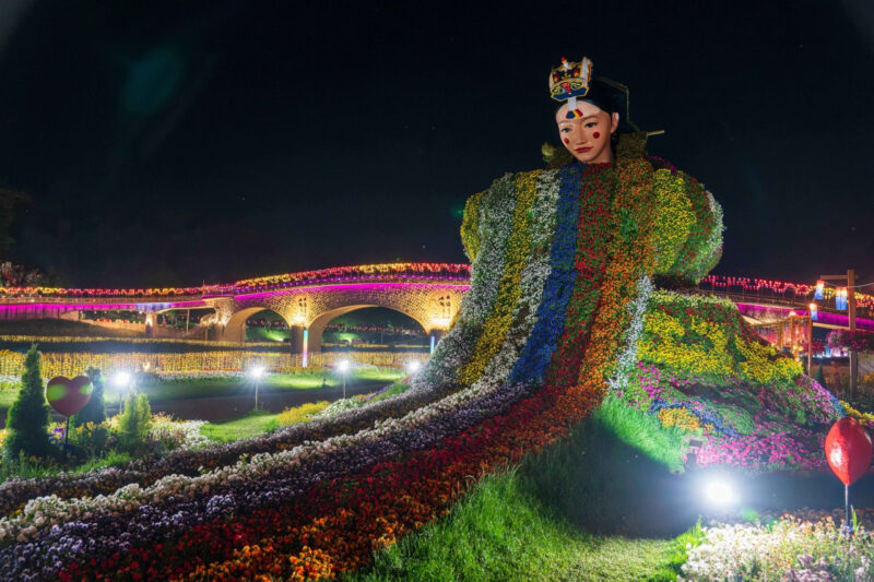 「ここで願えば宝くじが当たる？」南原・蓼川に出現した巨大な虹の正体とは