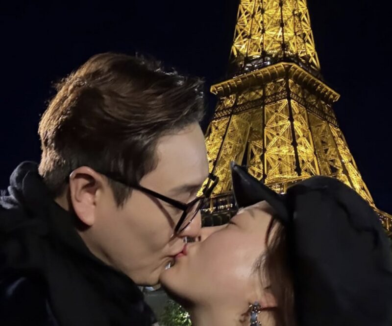 김원효♥심진화、15年ぶり韓国出国→エッフェル塔前でキス…チャン・ヨンラン「無意識」