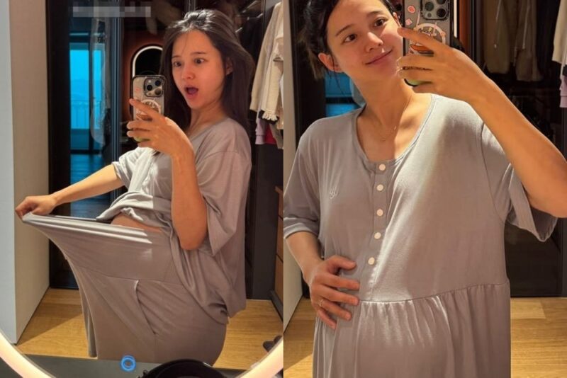 '臨月'ナム・ボラ、6月出産前に…隠しきれないDライン公開