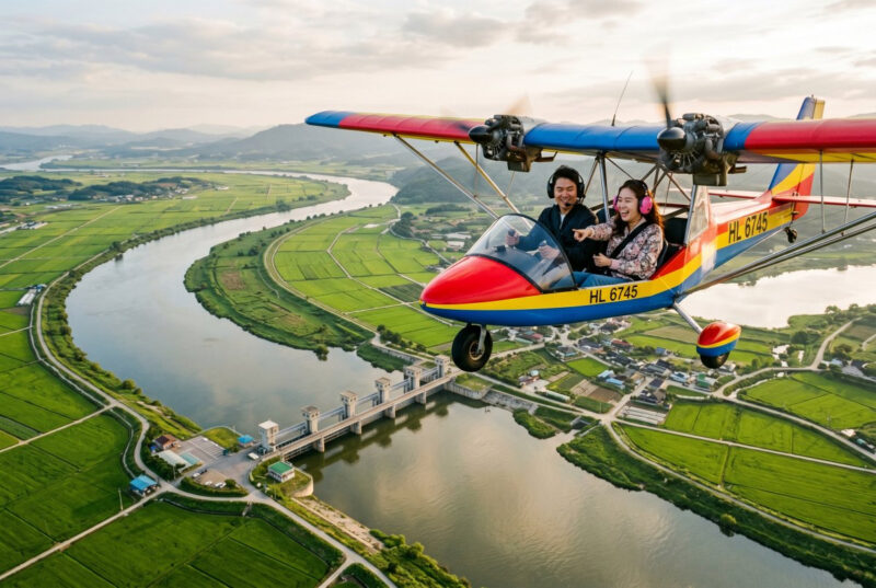 「お金さえあれば」ソウル近郊で軽飛行機体験も！ショッピングと自然を一度に楽しむ贅沢コース