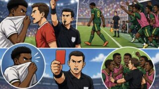 「口を覆い抗議」「ピッチ離脱」…W杯で即退場、物議を醸した衝撃の瞬間