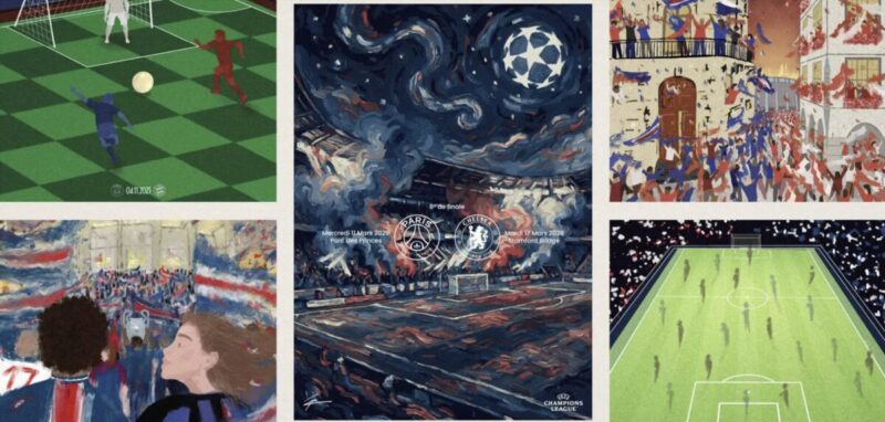 サッカーと芸術の融合…PSG、CLポスターが「もはやアート」と話題に