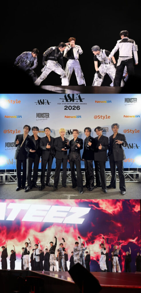 ATEEZ、「ASEA 2026」で大賞含む3冠達成！圧倒的な存在感を証明