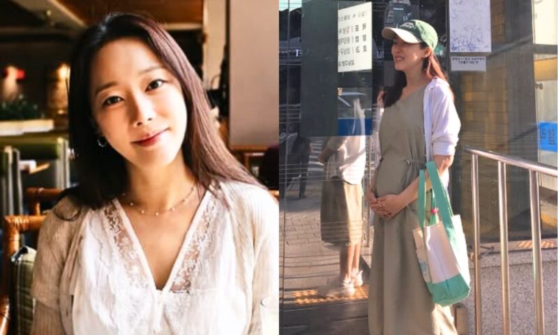 妊娠18週目のコウリ、くっきりDライン「お腹がかなり出てきた」