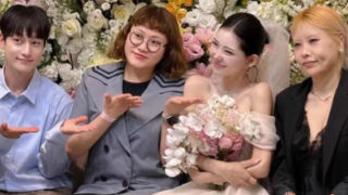 チョ・スヨン、チェ・ジュニの結婚を祝福…和やかな新婦控え室の様子が話題
