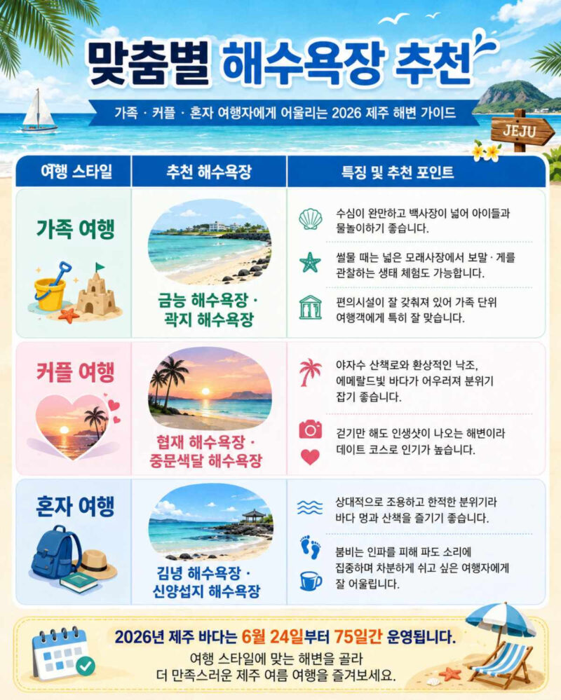 「一斉に12カ所オープン」2026年済州島の海水浴場、海開き日程が決定
