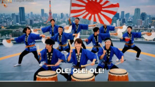 W杯開幕まで15日…またも「旭日旗」登場で物議