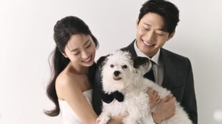 俳優ノ・スサンナ＆オ・ドンミン、愛犬と共に届けた甘いウェディンググラビア
