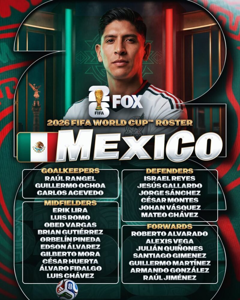 メキシコ代表、W杯最終メンバー26名発表！6度目オチョアと17歳モラが選出、堅守で勝負へ