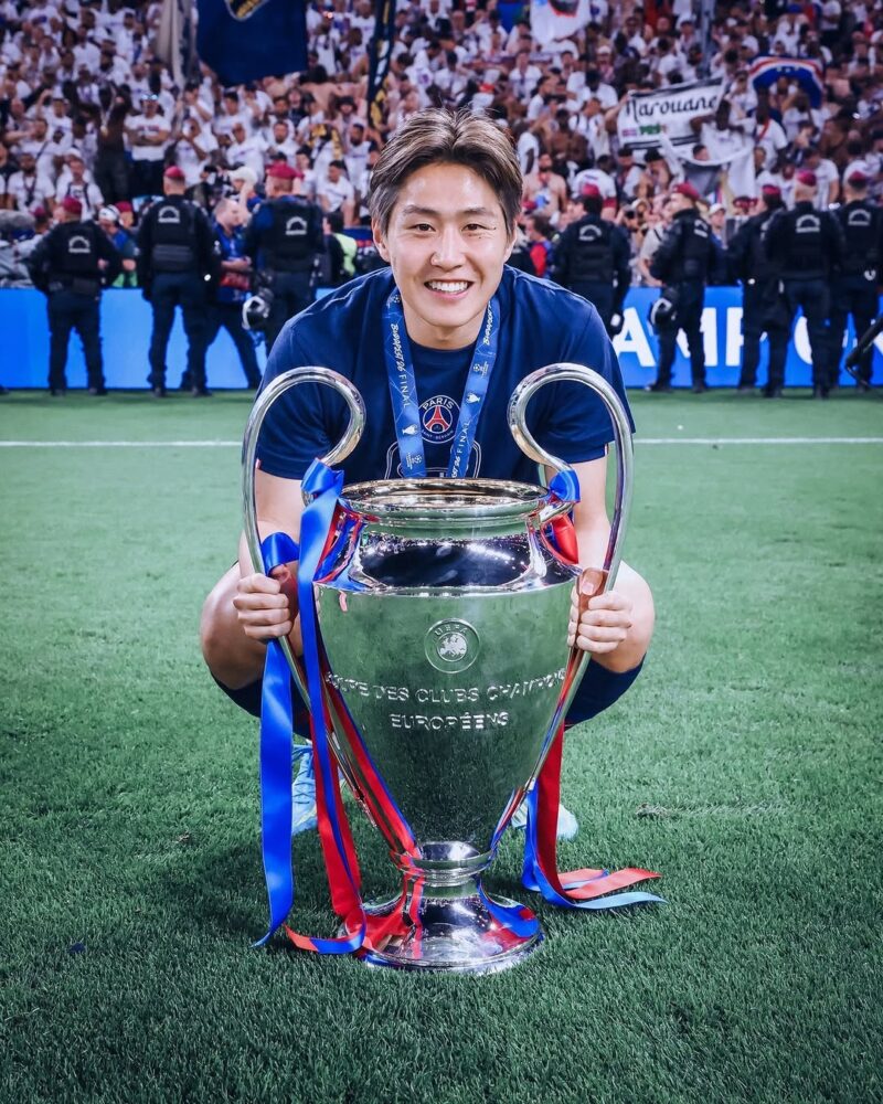 「決勝0分出場」イ・ガンインが心境告白「悔しさはあるが、CL優勝は嬉しい」