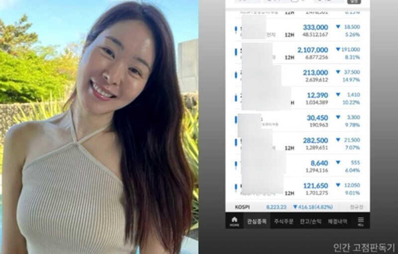「24億ウォン完売女」ミジャ、株全銘柄が赤字…涙の口座公開