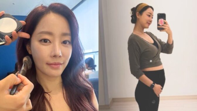 元アイドルから実業家へ♥ 女優、完璧Dライン＆ガリVライン…美しい21週目